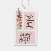 Fröhliche und helle Wasserfarbe Weihnachten Geschenkanhänger (Vorderseite)