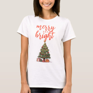 Fröhliche und helle Weihnachten der Weißen Frauen T-Shirt