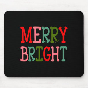 Fröhliche und helle Weihnachten Frauen Mädchen Kin Mousepad