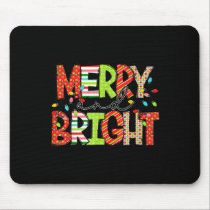 Fröhliche und helle Weihnachten Frauen Mädchen Kin Mousepad