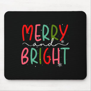 Fröhliche und helle Weihnachten Frauen Mädchen Kin Mousepad