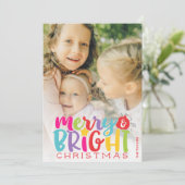 Fröhliche und helle Weihnachten Niedlich (Stehend Vorderseite)