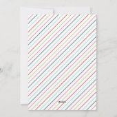 Fröhliche und helle Weihnachts-Fotokarte Feiertagskarte (Rückseite)