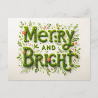 Fröhliche und helle Weihnachts-Postkarten Postkarte