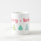 Fröhliche und helle Weihnachtsbaum-Tasse Kaffeetasse (Mittel)