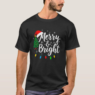 Fröhliche und helle Weihnachtsbaumleuchten Funny X T-Shirt