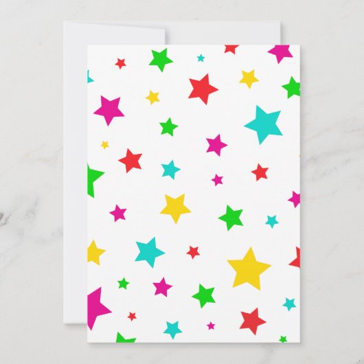 Fröhliche und helle Weihnachtsfeier-Party Einladun (Rückseite)