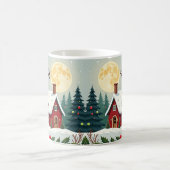 Fröhliche und helle Weihnachtsfeier-Tasse Kaffeetasse (Mittel)