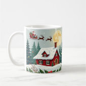 Fröhliche und helle Weihnachtsfeier-Tasse Kaffeetasse (Links)