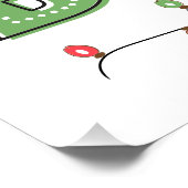 Fröhliche und helle Weihnachtsfeierlichkeit Poster (Ecke)