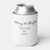 Fröhliche und helle Weihnachtsfeiertage ergänzen M Dosenkühler (Kanne Vorderseite)