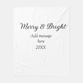 Fröhliche und helle Weihnachtsfeiertage ergänzen M Fleecedecke
