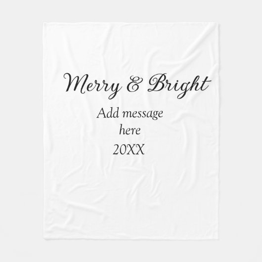 Fröhliche und helle Weihnachtsfeiertage ergänzen M Fleecedecke (Vorderseite)