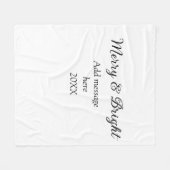 Fröhliche und helle Weihnachtsfeiertage ergänzen M Fleecedecke (Vorderseite (Horizontal))