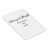 Fröhliche und helle Weihnachtsfeiertage ergänzen M Magnet (Rechte Seite)