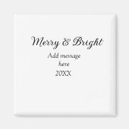 Fröhliche und helle Weihnachtsfeiertage ergänzen M Magnet