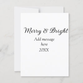 Fröhliche und helle Weihnachtsfeiertage ergänzen M Postkarte