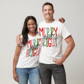 Fröhliche und helle Weihnachtsfrauen Mädchen Kinde T-Shirt (Unisex)
