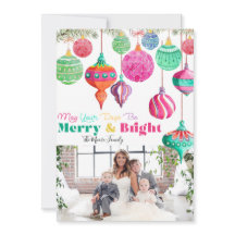 Fröhliche und helle Weihnachtskarte