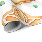 Fröhliche und helle Weihnachtskekse Geschenkpapier (Rolleneckpunkt)