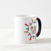 Fröhliche und helle Weihnachtsstimmung Verwandlungstasse (VorderseiteRechts)