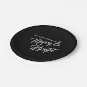 Fröhliche und helle Weihnachtszeitung Plate Pappteller (Schrägansicht)