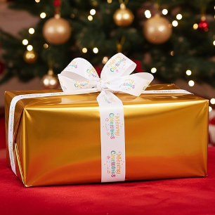 Fröhliche und kühle Weihnachten Satinband