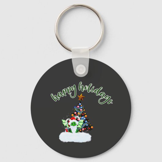 Fröhliche und magische Weihnachten mit einer Drach Schlüsselanhänger (Vorderseite)