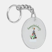 Fröhliche und magische Weihnachten mit einer Drach Schlüsselanhänger (Vorderseite links)