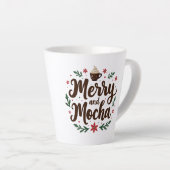Fröhliche und mocha Drink Weihnachtskaffee Weihnac Milchtasse (Rechte Ecke)