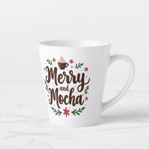 Fröhliche und mocha Drink Weihnachtskaffee Weihnac Milchtasse