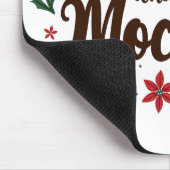 Fröhliche und mocha Drink Weihnachtskaffee Weihnac Mousepad (Ecke)