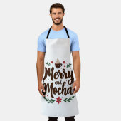 Fröhliche und mocha Drink Weihnachtskaffee Weihnac Schürze (Getragen)