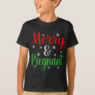 Fröhliche und schwangere Weihnachten Weihnachten W T-Shirt