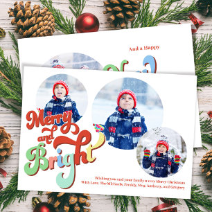 Fröhliche und strahlende Fotocollage Weihnachten