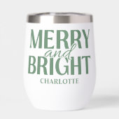 Fröhliche und strahlende grüne Weihnachtsferien (Rückseite)