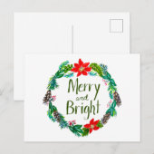 Fröhliche und strahlende Postkarte (Vorne/Hinten)