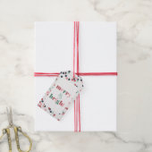 Fröhliche und strahlende Weihnachtskonfetti Geschenkanhänger (Mit Garn)