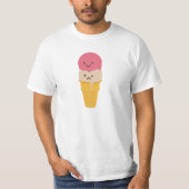 Fröhliche und traurige Eiscreme T-Shirt (Vorderseite)
