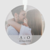 Fröhliche und Verheiratete Newlyweds Weihnachten 2 Ornament (Rückseite)