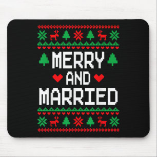 Fröhliche und verheiratete Paare passende hässlich Mousepad