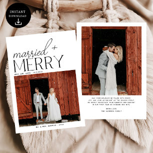 Fröhliche und Verheiratete Script Foto Weihnachten