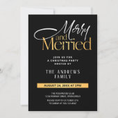 Fröhliche und Verheiratete Weihnachten Einladung (Vorderseite)