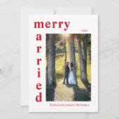 Fröhliche und Verheiratete Weihnachten im neuen Fo (Vorderseite)