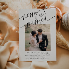 Fröhliche und Verheiratete Weihnachtskarte Feiertagskarte