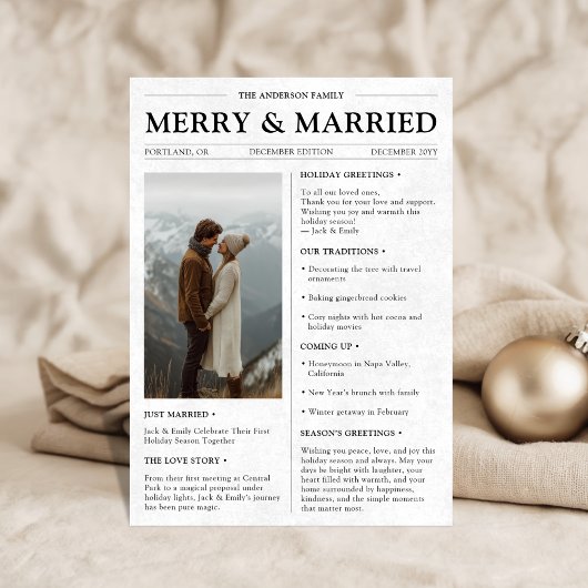 Fröhliche und Verheiratete Zeitung - Weihnachten