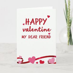 Fröhliche Valentinsgrüße an einen lieben Freund Ka Karte