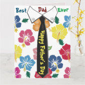 Fröhliche Vatertagskarte mit Krawatte-Design Karte (Gelbe Blume)