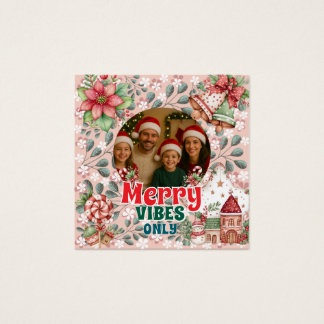 Fröhliche Vibes Only – Lustige Weihnachtskarte 