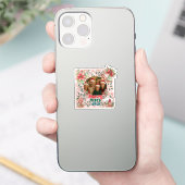 Fröhliche Vibes Only – Lustige Weihnachtskarte  Aufkleber (Telefon)